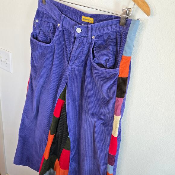 Size M/L – Upcycled Funky Corduroy Patchwork Maxi Skirt (Handmade) - Picture 2 of 5